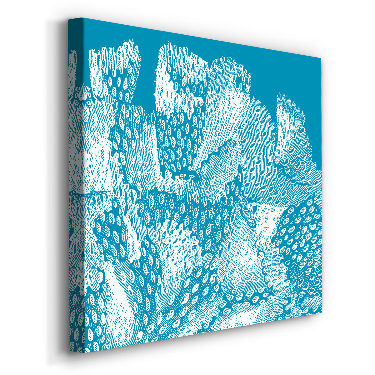 Saturated Coral IV - Canvas Art Print