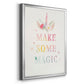 Sweet Unicorn IV - Modern Framed Canvas Print
