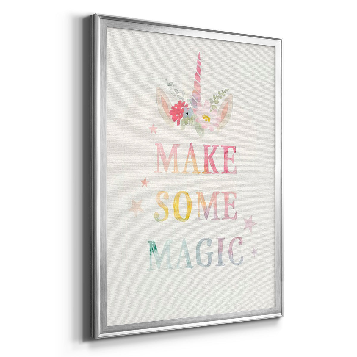 Sweet Unicorn IV - Modern Framed Canvas Print