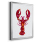 Lobster - Modern Framed Canvas Print