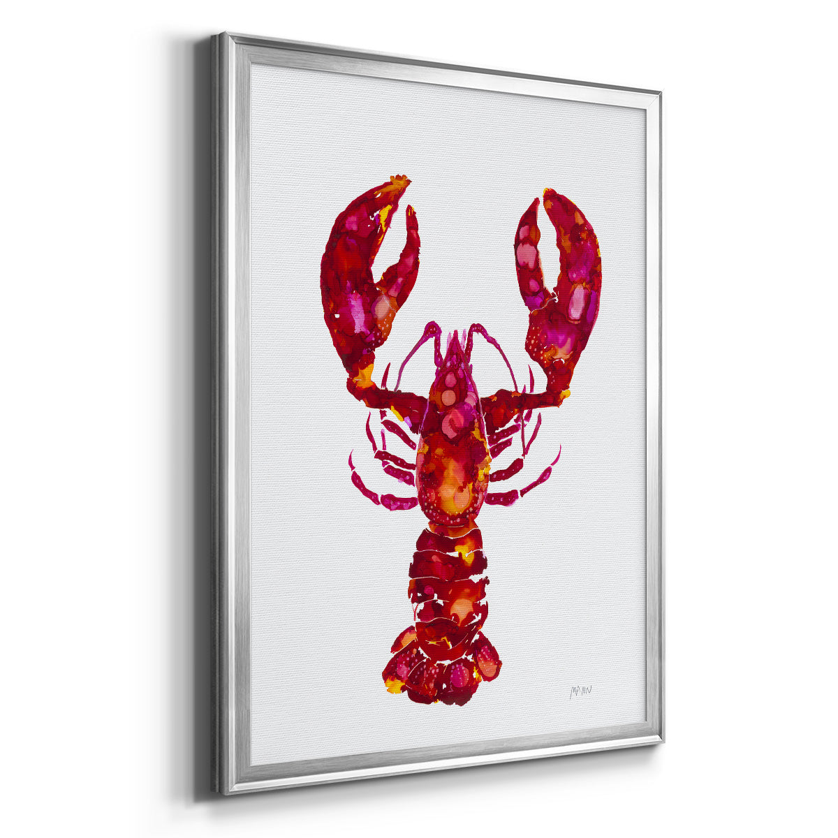 Lobster - Modern Framed Canvas Print