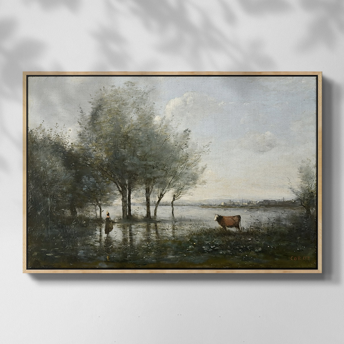 The Marsh (Le Marais), c. 1865-1870 - Floater Framed Canvas Print