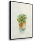 Succulent II - Framed Premium Gallery Wrapped Canvas L Frame - Ready to Hang