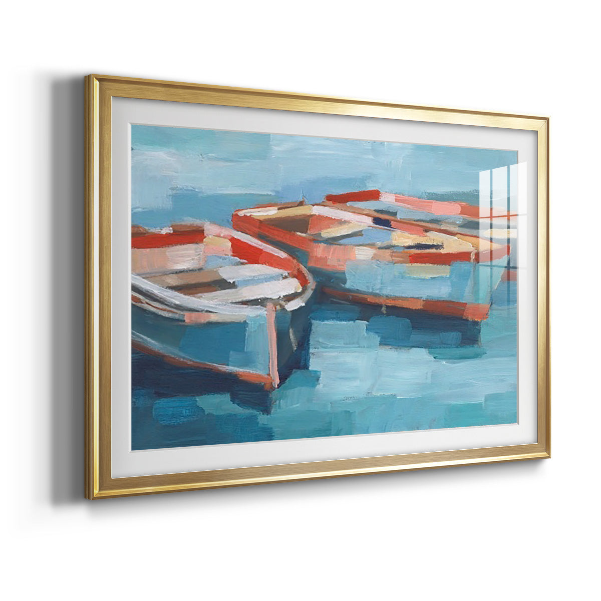 Primary Boats II - Modern Framed Art Print