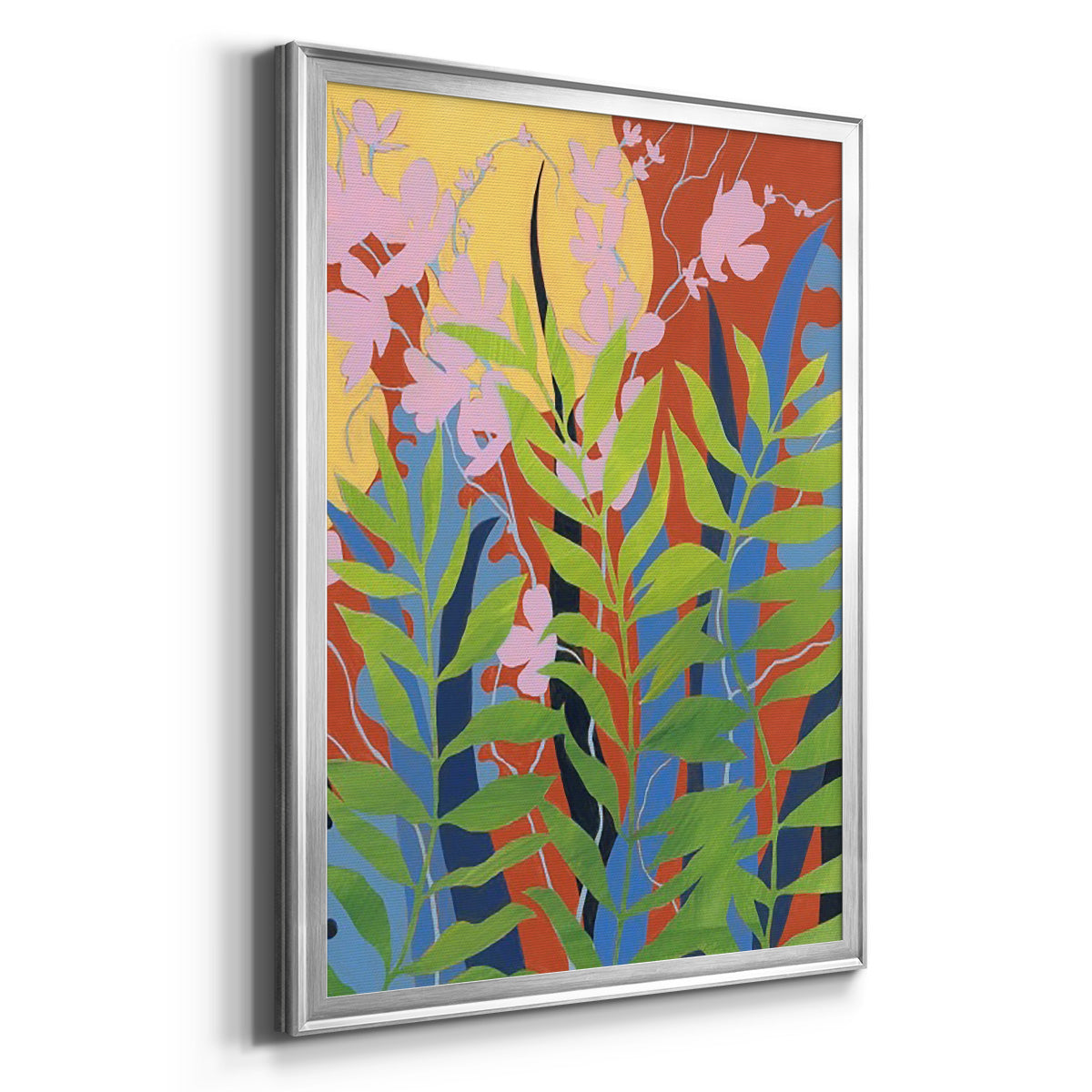 Bold Bright & Wild II - Modern Framed Canvas Print