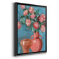 Rosa Blooms I - Modern Framed Canvas Print