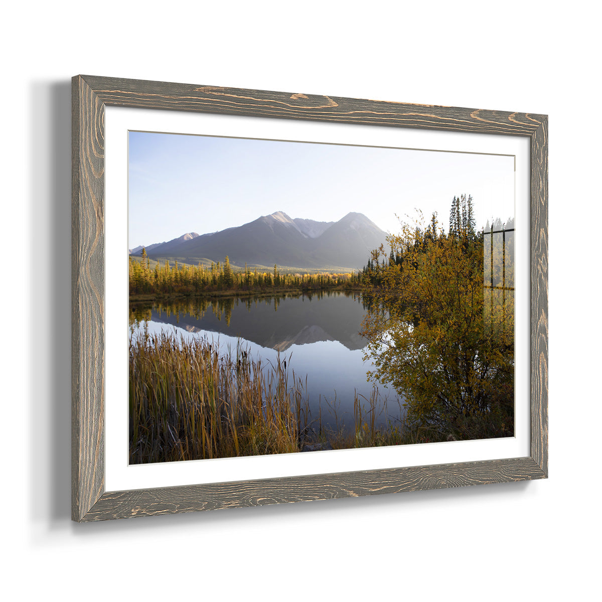 Low Light on Vermillion - Barnwood Framed Art Print