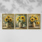 Floral Study Series CLXXI - Restickable Framed Art Set