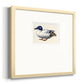 White and Blue Mallard Premium Framed Print Double Matboard