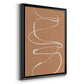 Terracotta Drift I - Modern Framed Canvas Print