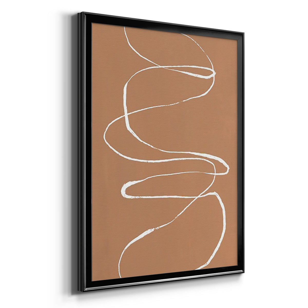 Terracotta Drift I - Modern Framed Canvas Print