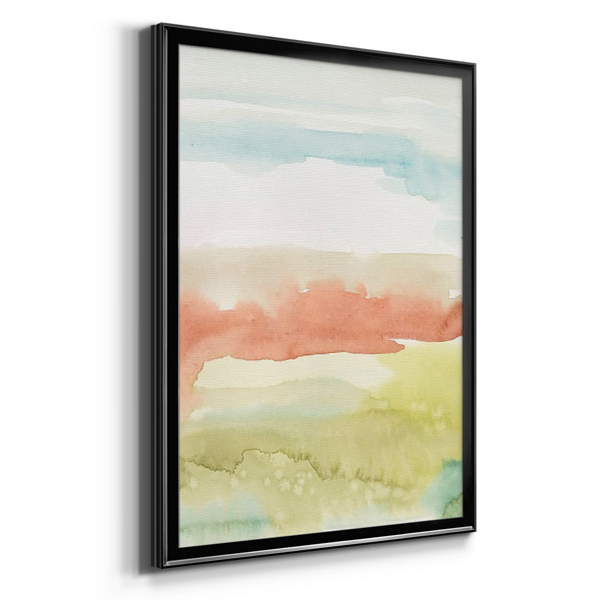 Blushing Sunrise II - Modern Framed Canvas Print