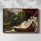Venus with an Organist and a Dog, c. 1550 - Floater Framed Canvas Print