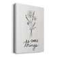 Simple Things Sketch - Canvas Art Print