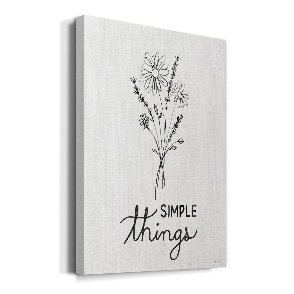 Simple Things Sketch - Canvas Art Print
