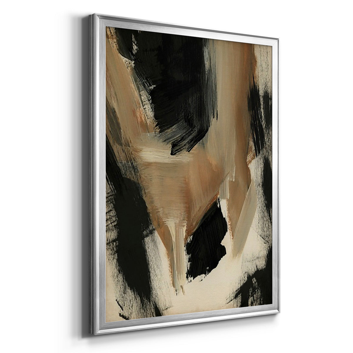 Baked Paintstrokes II - Modern Framed Canvas Print