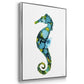 Seahorse - Framed Premium Gallery Wrapped Canvas L Frame - Ready to Hang