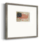 American Flag Premium Framed Print Double Matboard