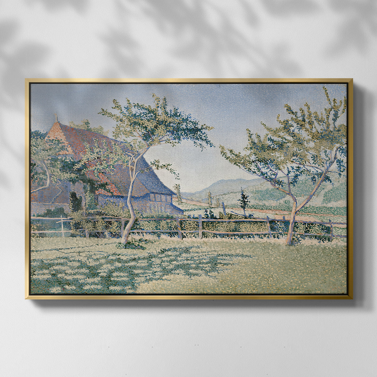 Comblat-le-Château, the Meadow, Opus 161, 1887 - Floater Framed Canvas Print