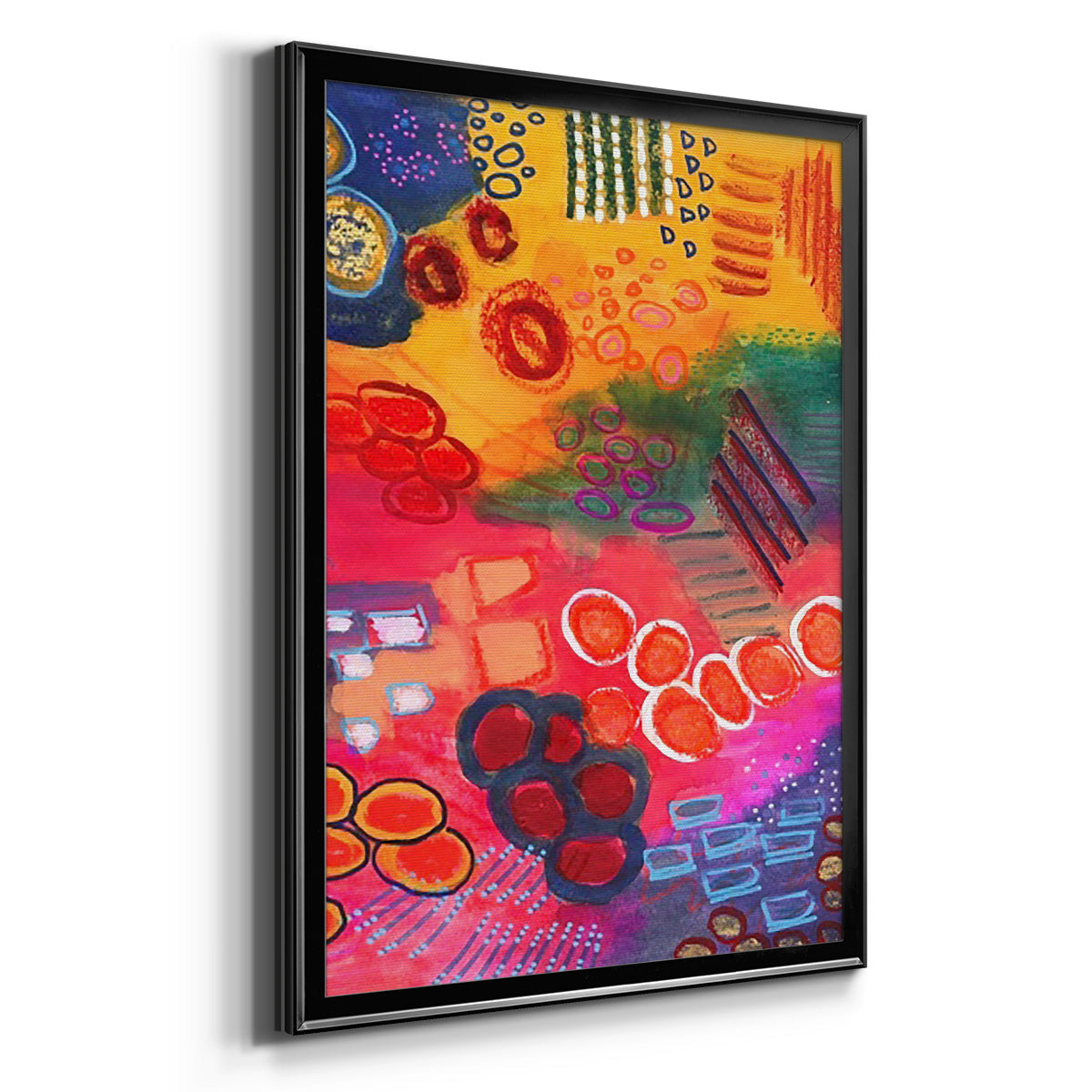 Vivaciously Changing II - Modern Framed Canvas Print