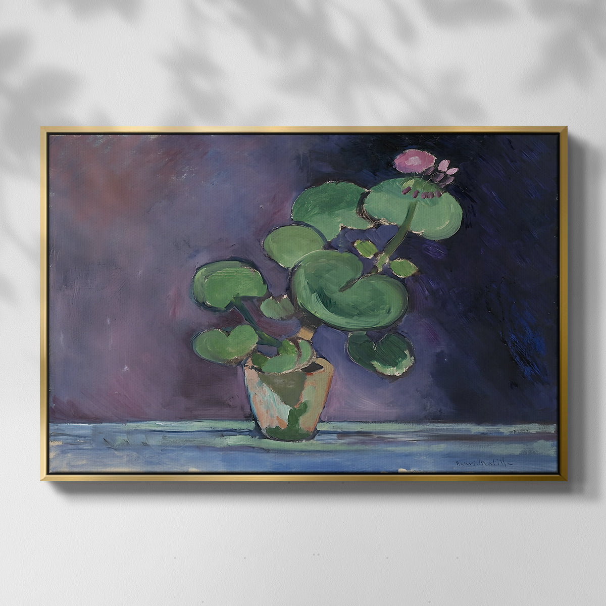 Geranium, 1909 - Floater Framed Canvas Print