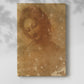 Canvas art print of a delicate figure study with smooth shading and calm expression with a soft shadow on a white background.