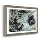 Black & White Chinois I - Barnwood Framed Art Print