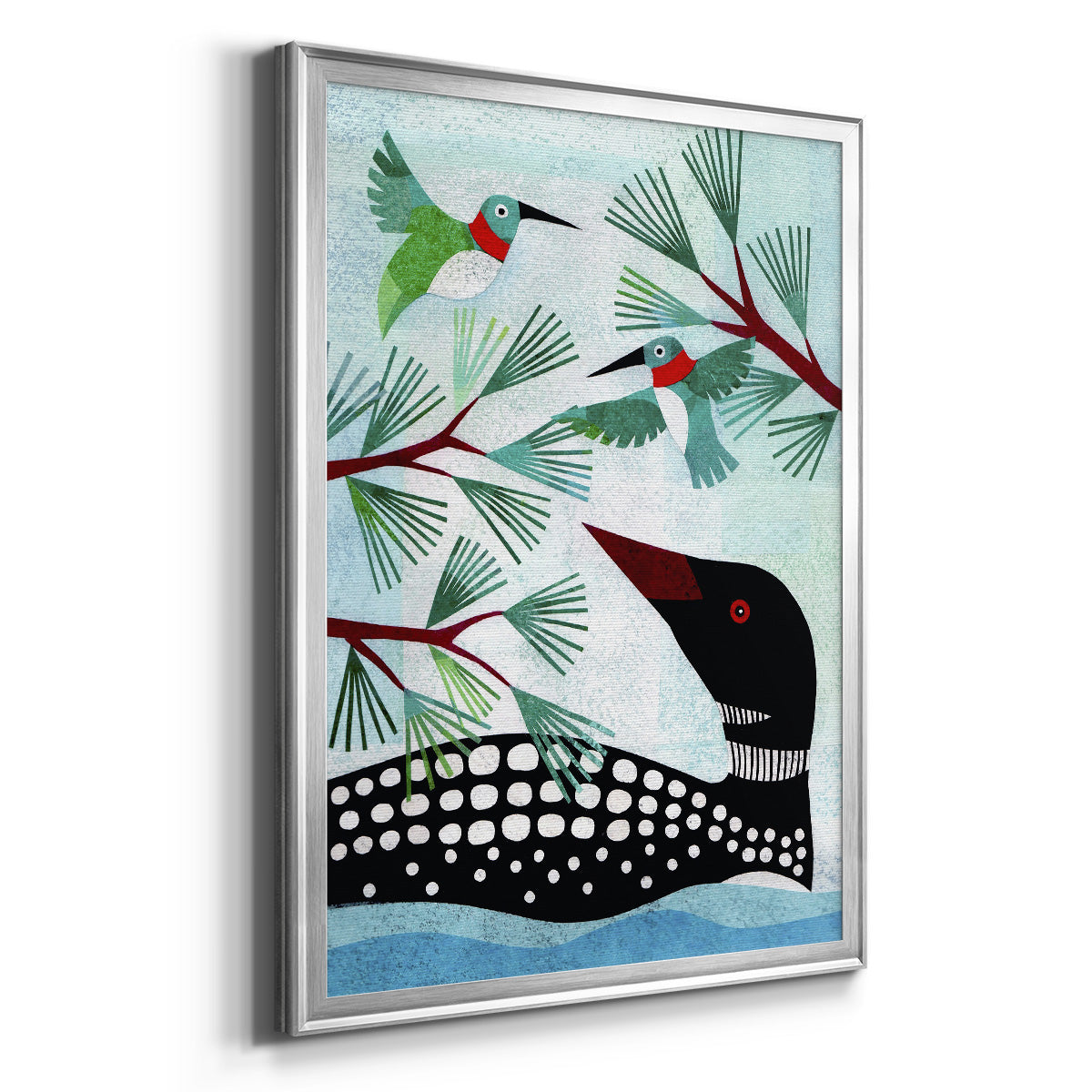 Forest Creatures IX - Modern Framed Canvas Print