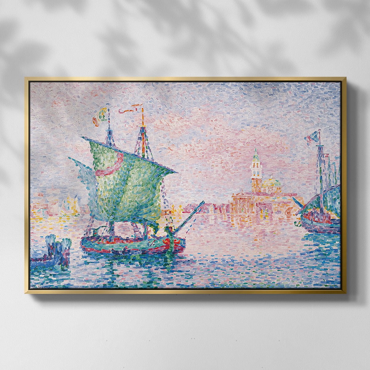 Venice, the Pink Cloud, 1909 - Floater Framed Canvas Print