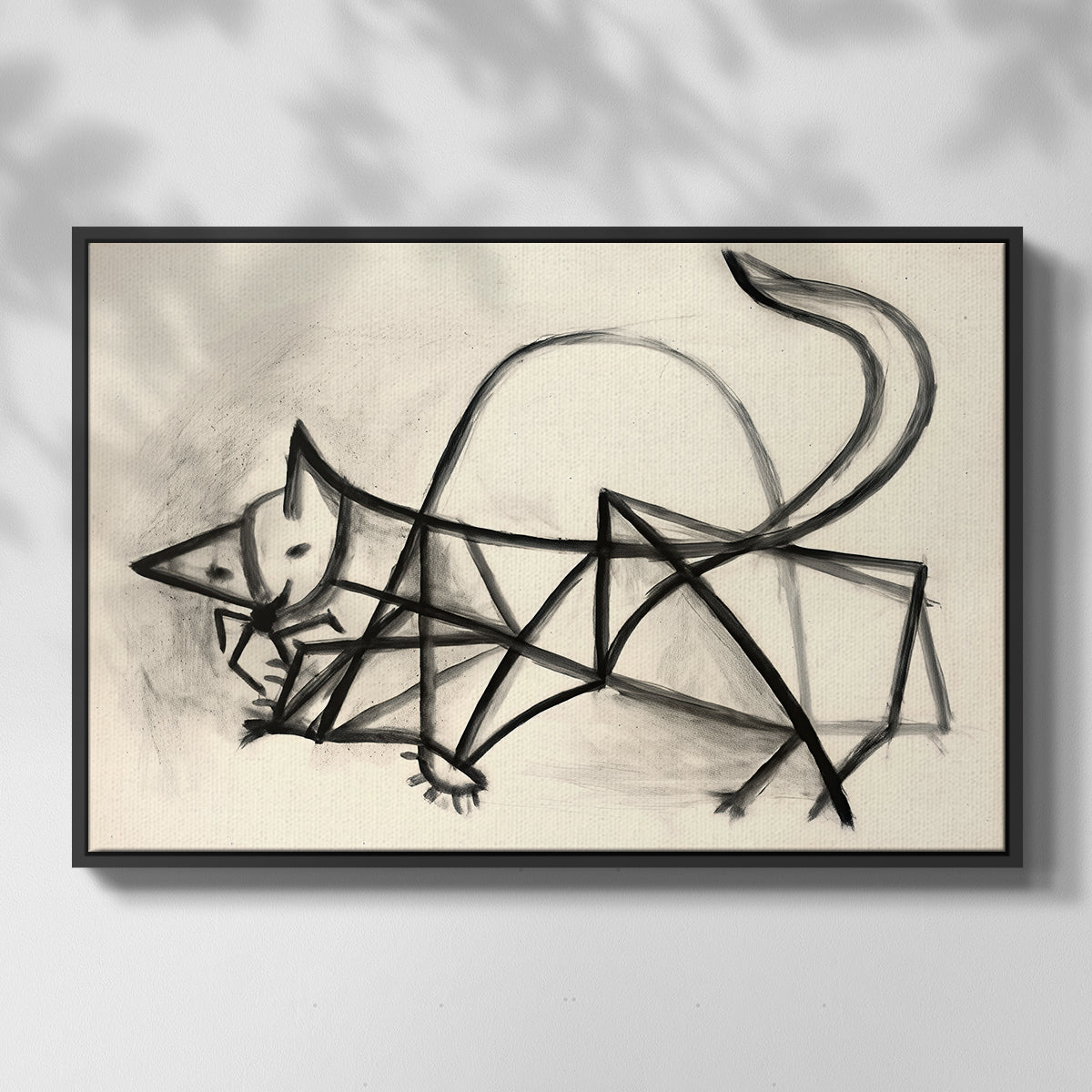 Study of a Cat (Étude de chat), 1946 - Floater Framed Canvas Print