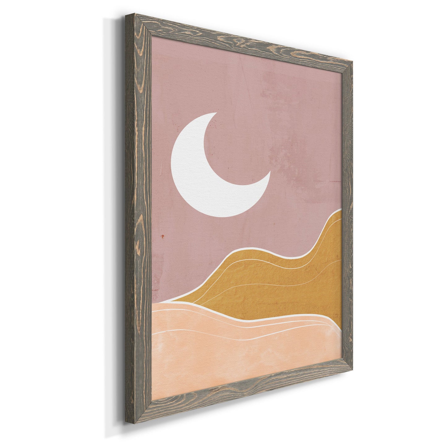 Sedona Moon - Barnwood Framed Canvas Print