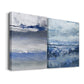 Soft Solace Indigo Premium Gallery Wrapped Canvas - Ready to Hang - Set of 2 - 8 x 12 Each