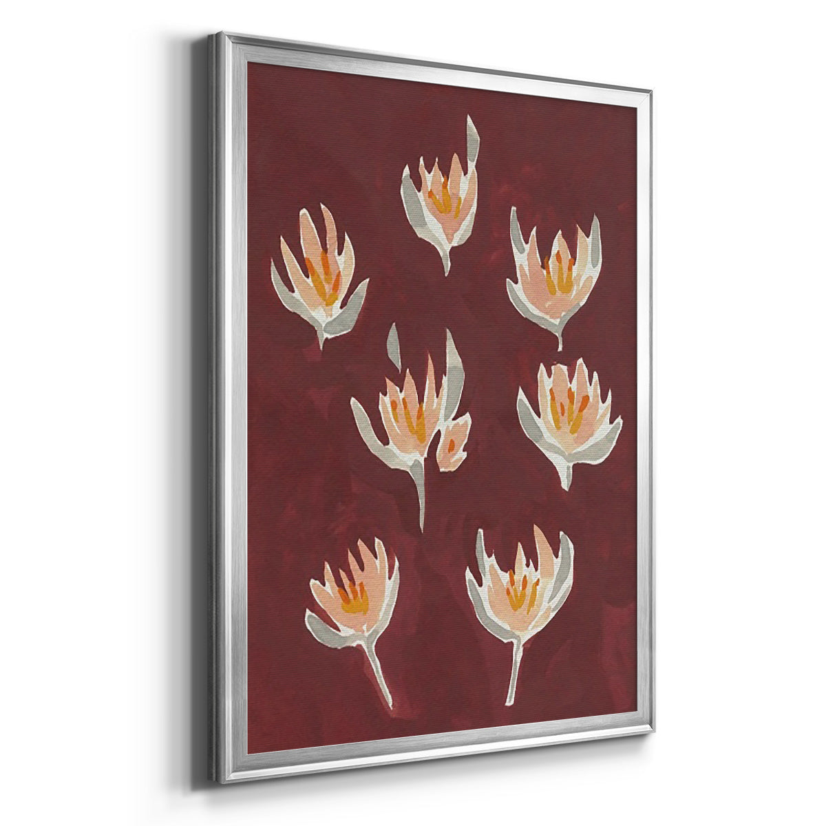 Pink Potpourri I - Modern Framed Canvas Print