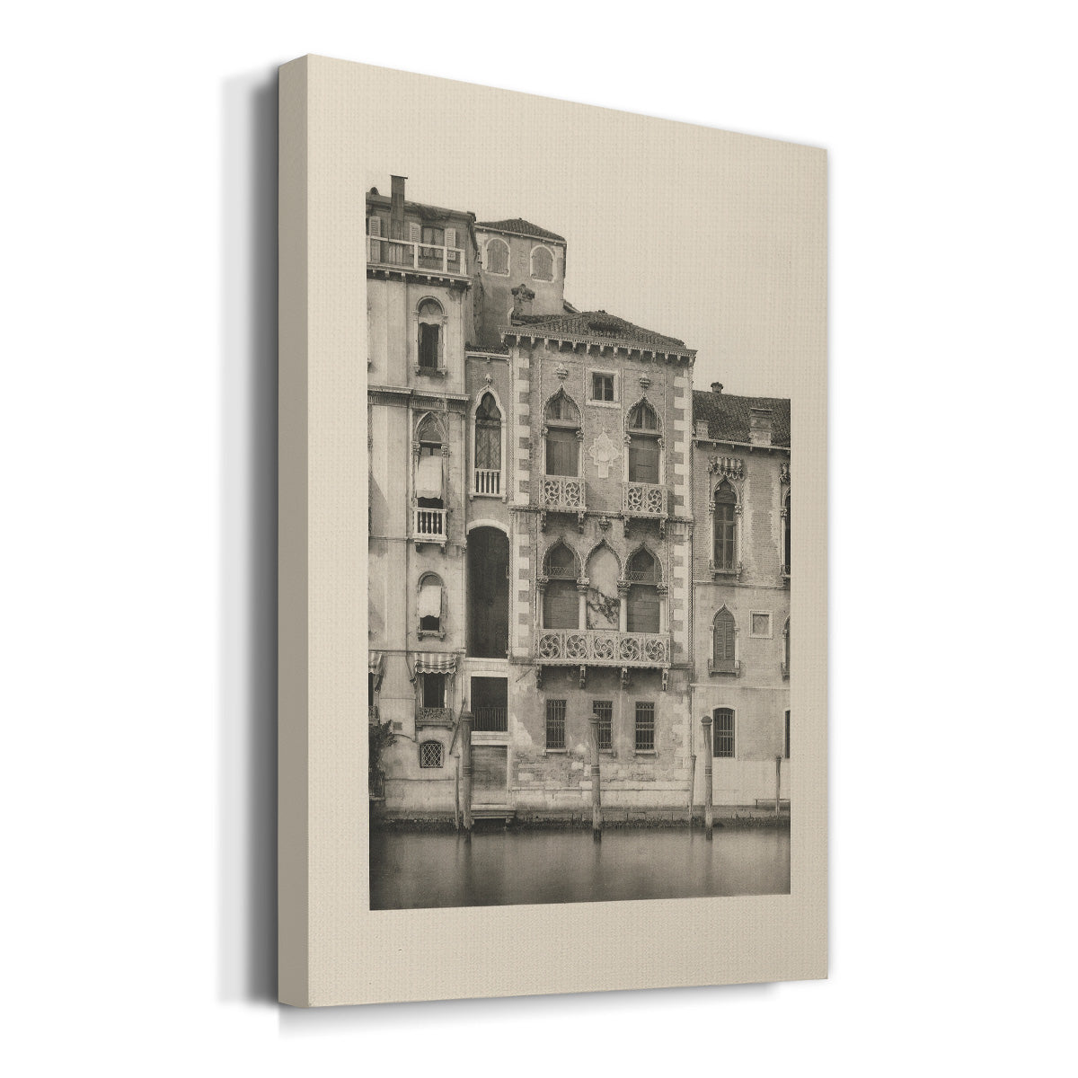 Vintage Views of Venice III Premium Gallery Wrapped Canvas - Ready to Hang