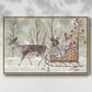 Christmas Time Collection A - Framed Gallery Wrapped Canvas in Floating Frame