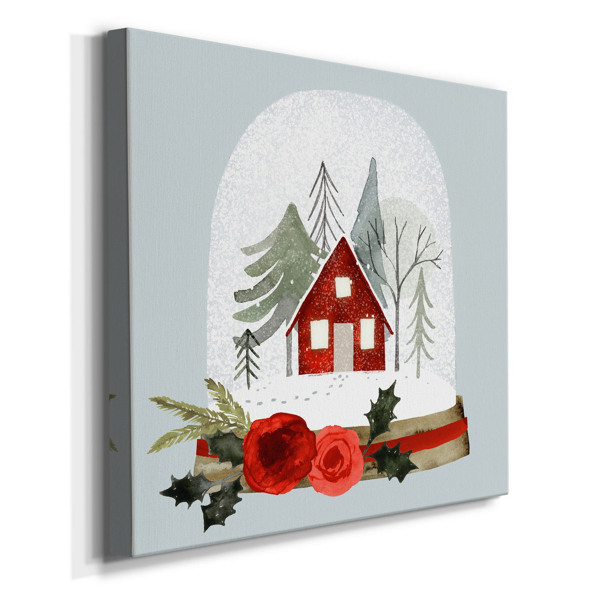 Snow Globe Village I-Premium Gallery Wrapped Canvas - Ready to Hang