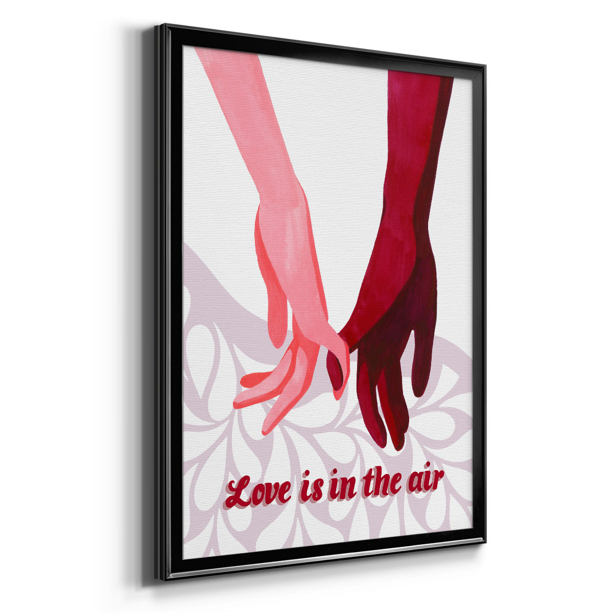Groovy Love II - Modern Framed Canvas Print