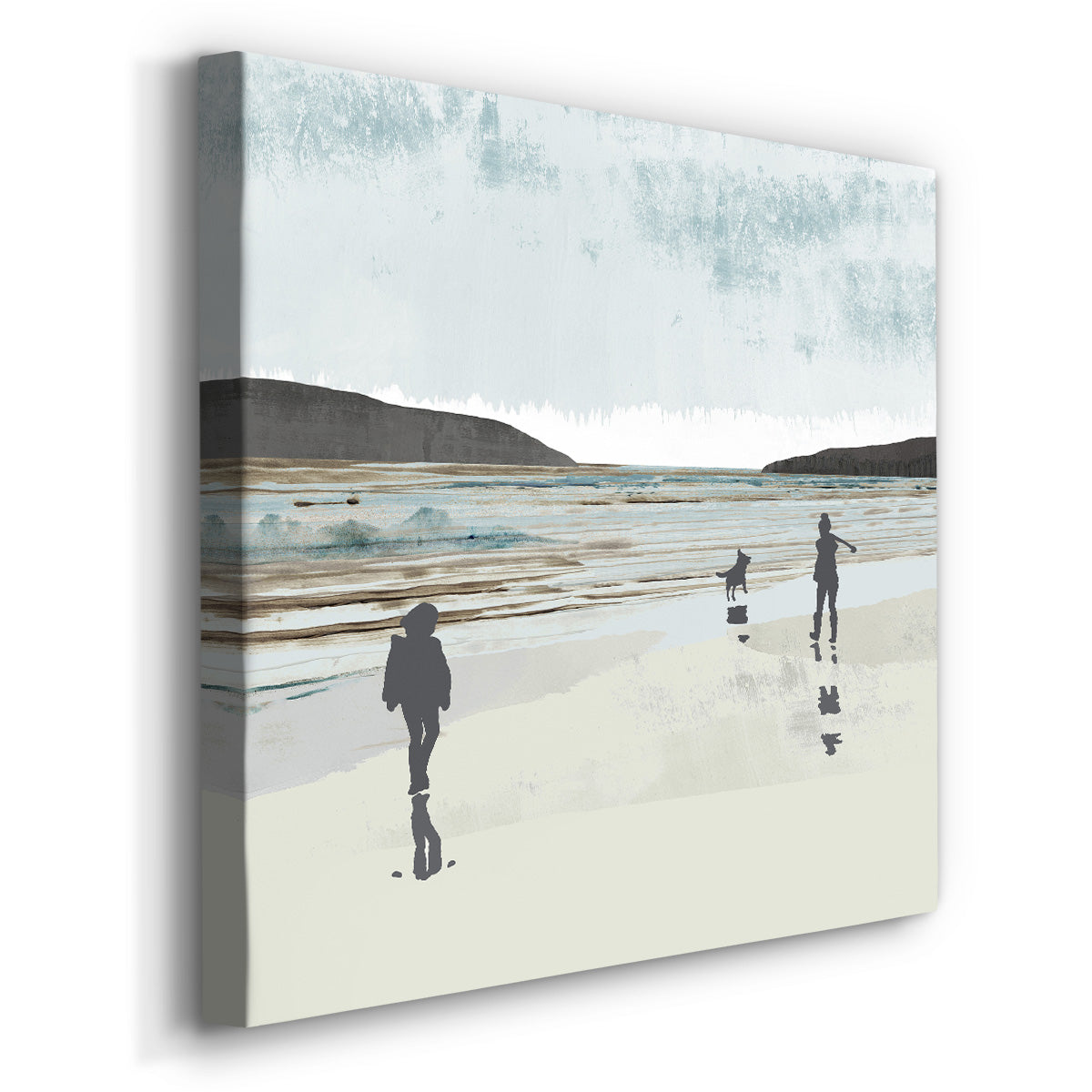 Beach Walking I-Premium Gallery Wrapped Canvas - Ready to Hang