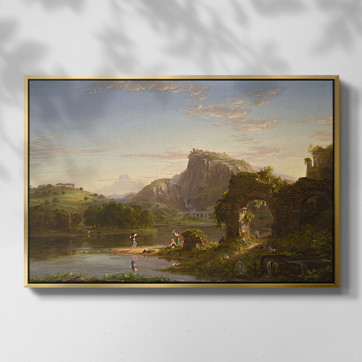 L'Allegro, 1845 - Floater Framed Canvas Print