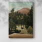 Canvas art print of a calm outdoor scene with simple forms and muted color with a soft shadow on a white background.