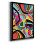 Bold Shape Shift II - Modern Framed Canvas Print