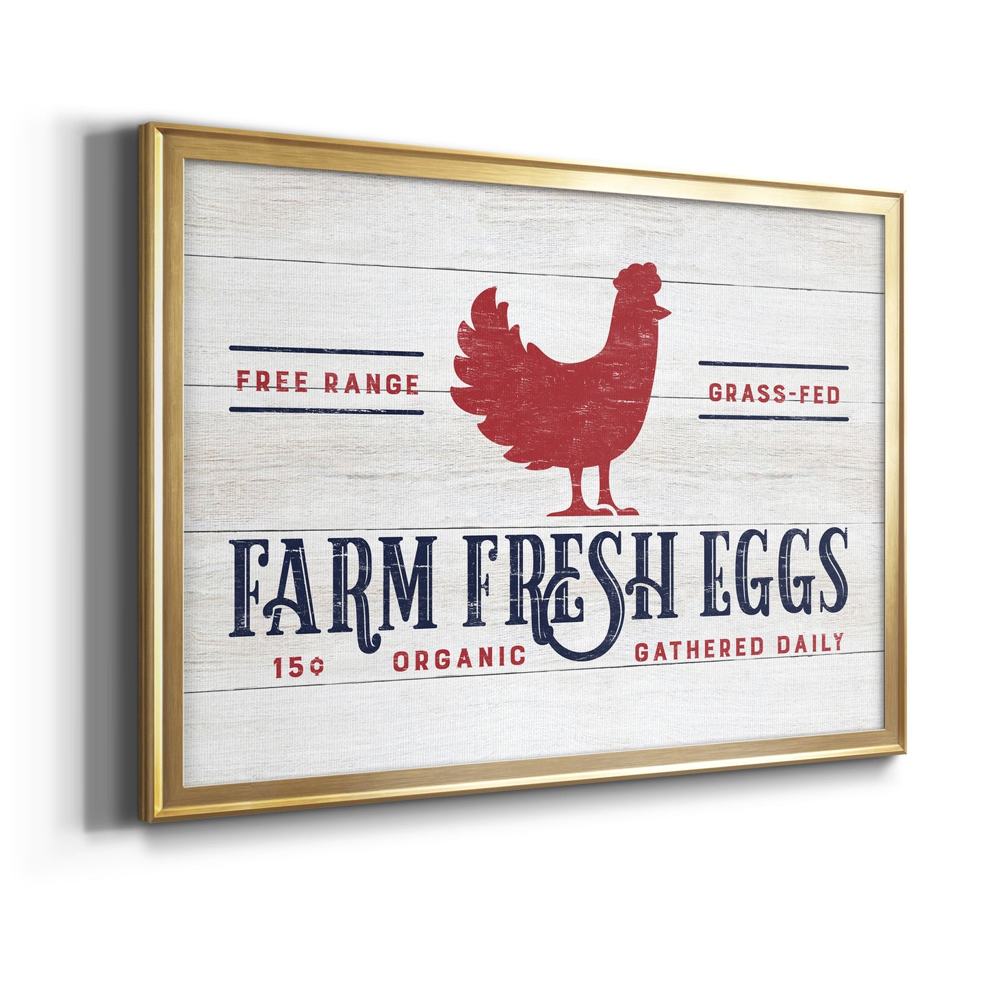 Farm Fresh Eggs Premium Classic Framed Canvas - Ready to Hang