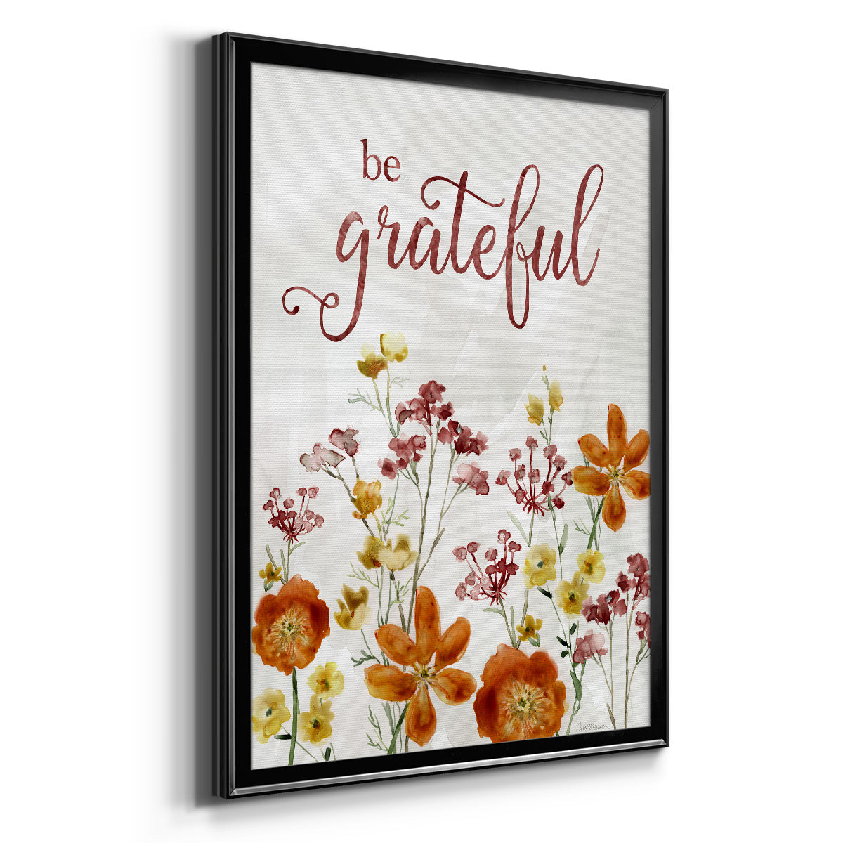 Grateful Catalina Bouquet - Modern Framed Canvas Print