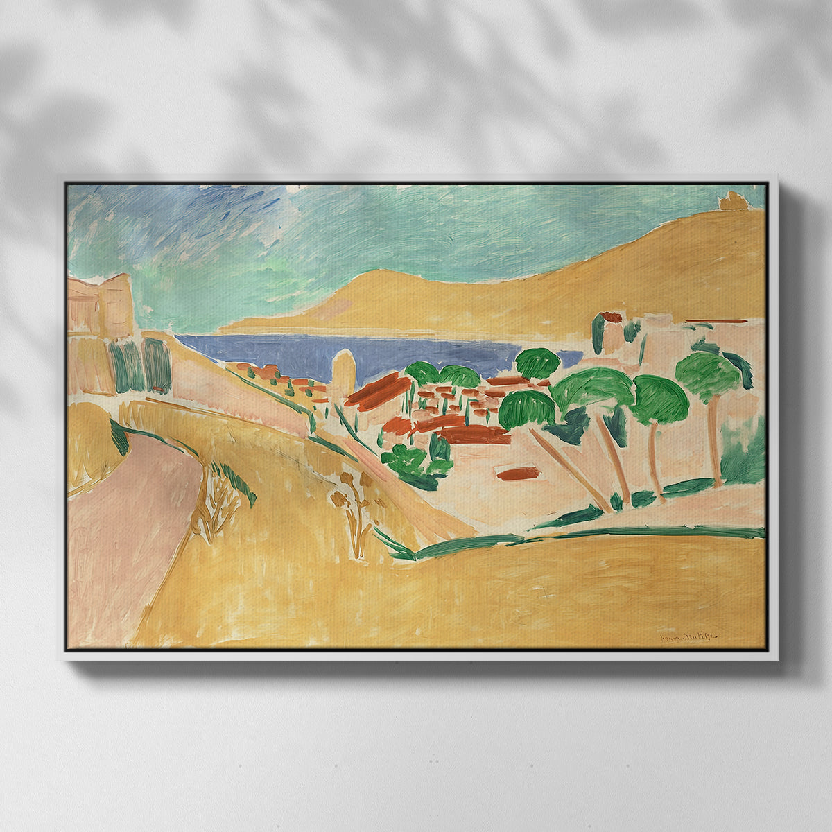 Collioure in August, c. 1911 - Floater Framed Canvas Print