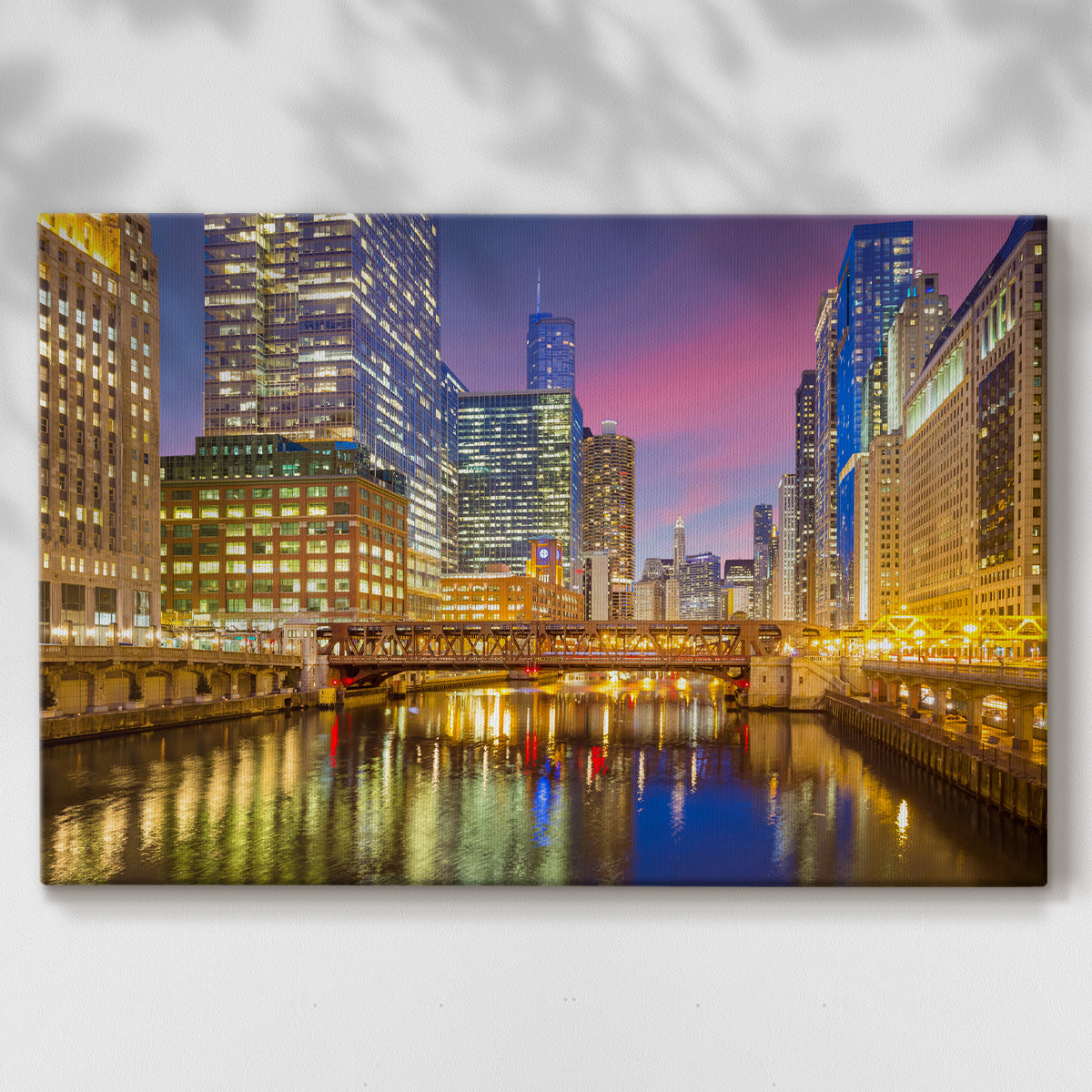 Chicago River III - Gallery Wrapped Canvas