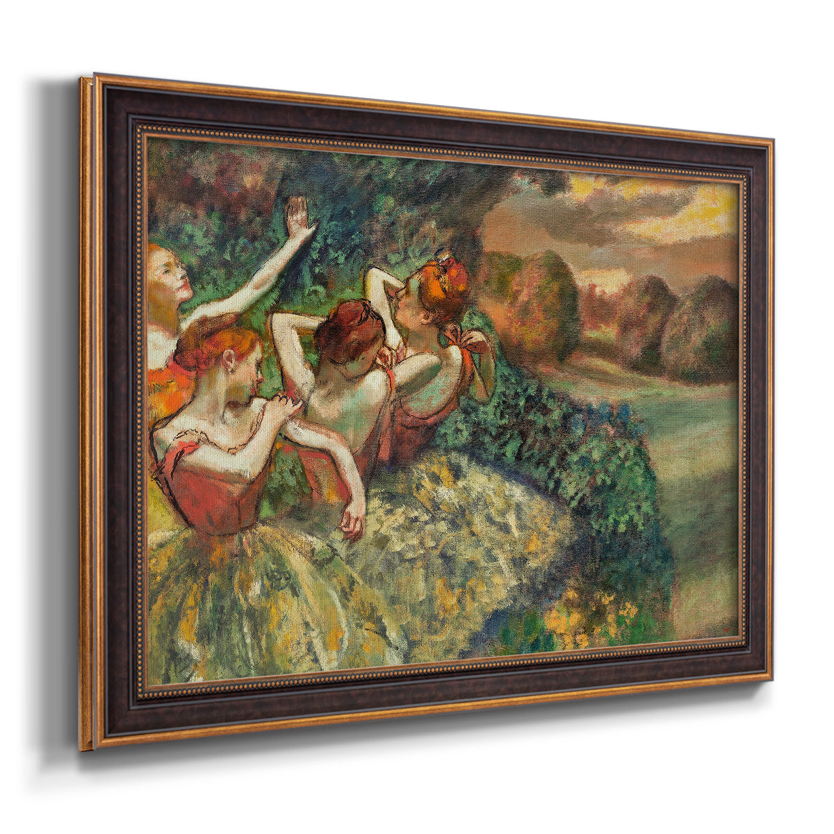 Four Dancers - Ornate Framed Canvas Print