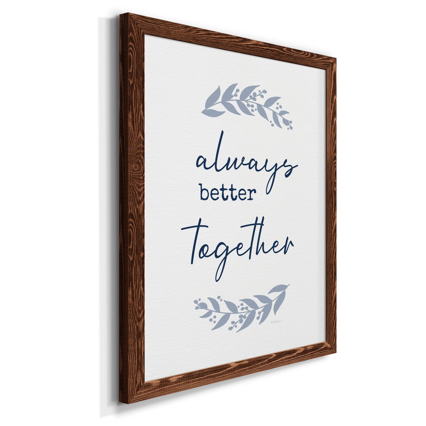 Always Together - Premium Canvas Framed in Barnwood - Ready to Hang