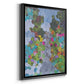 Magenta Garden - Modern Framed Canvas Print