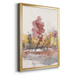 Watercolor Treeline Sketch I - Modern Framed Canvas Print