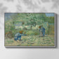 First Steps after Millet, 1890 - Floater Framed Canvas Print